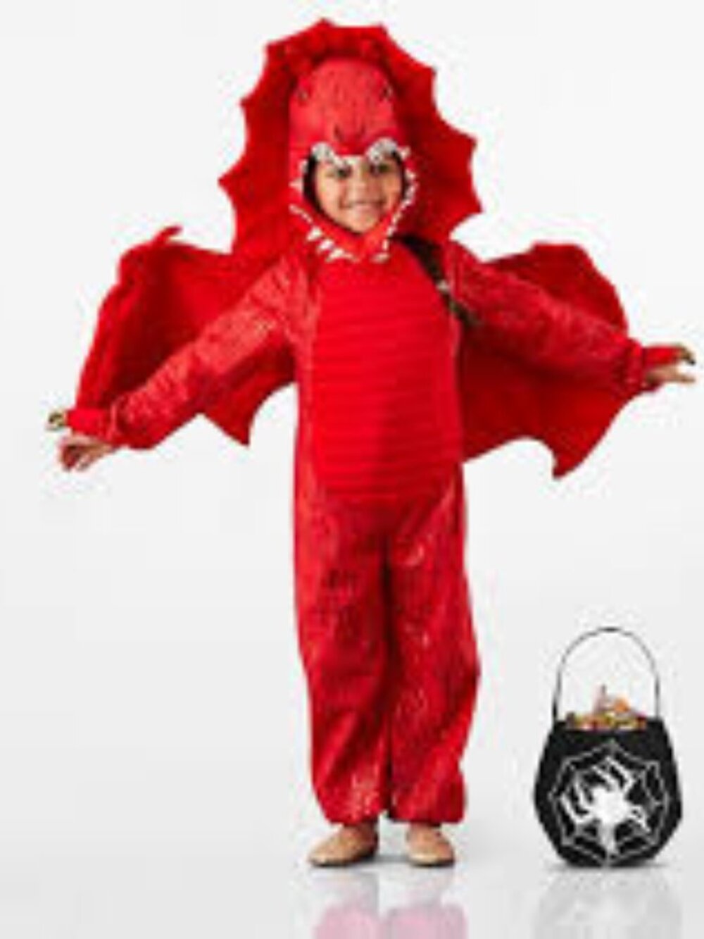 Pottery Bran Kids Red Dragon Halloween Costume 4-6 years
